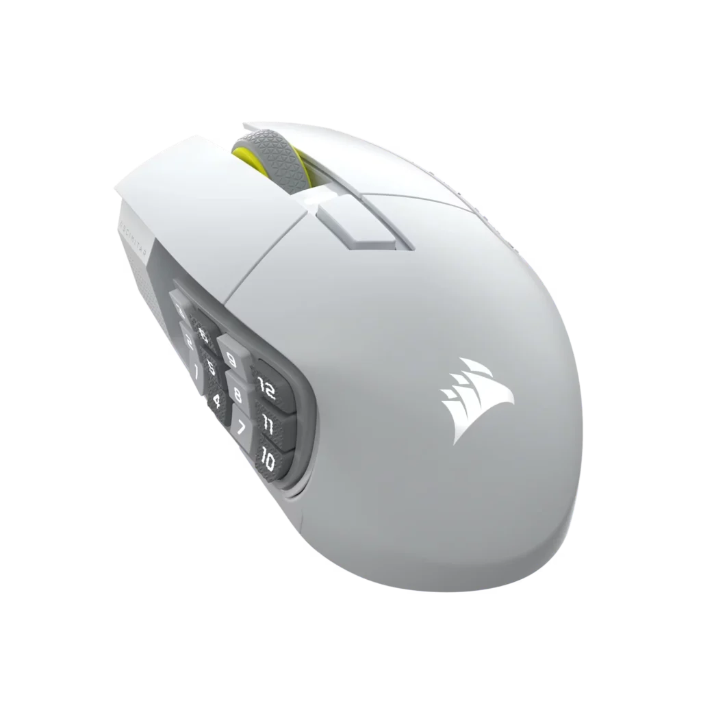 Mouse gamer CORSAIR MMO SCIMITAR ELITE Wireless SE, blanco