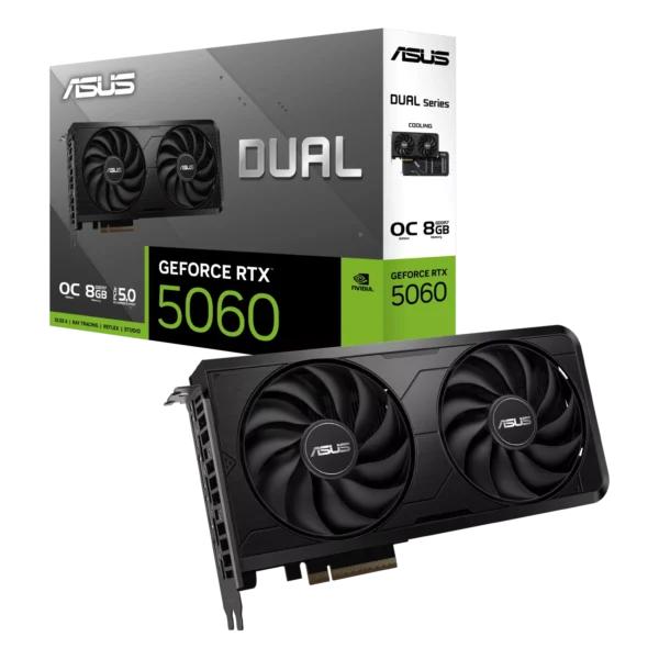 Placa de Video ASUS NVIDIA GeForce DUAL RTX5060 O8GB EVO