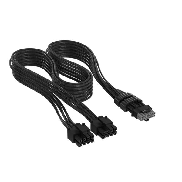 Cable Premium con funda 2x 8-Pin PCIe 12V y 2x6 600W Type 4 Negro