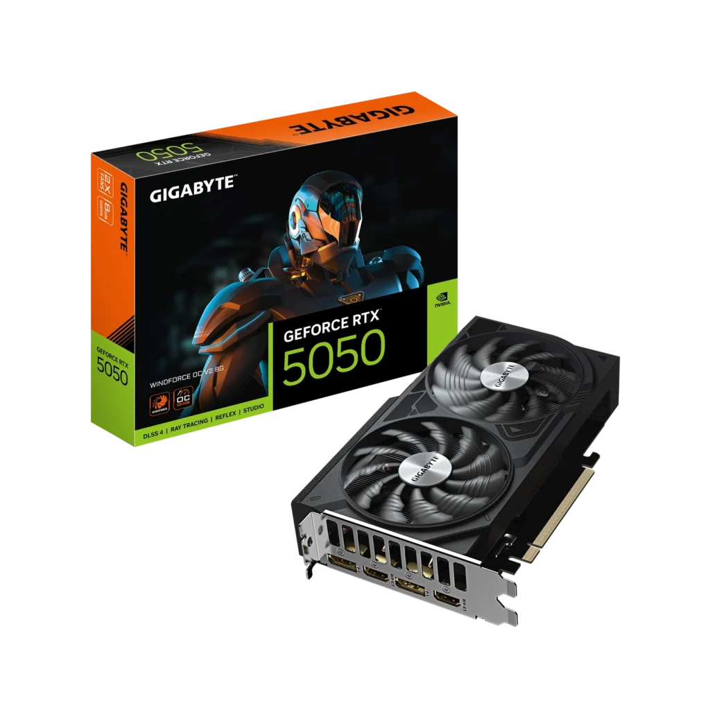 Placa de Video GIGABYTE NVIDIA GeForce RTX 5050 WINDFORCE OC V2 8G