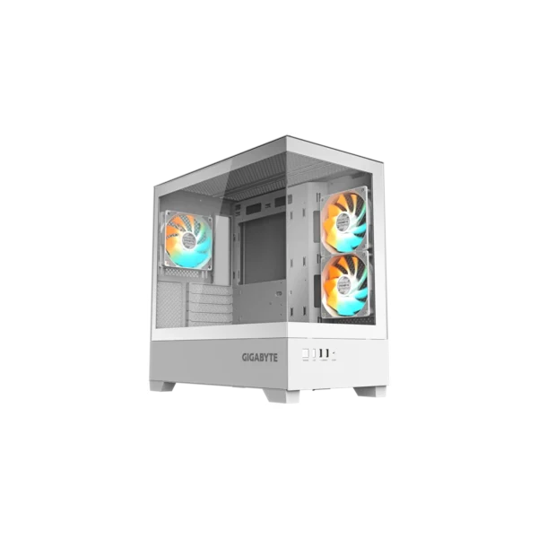 Gabinete GIGABYTE C201 PANORAMIC ICE BLANCO Mid Tower S/Fuente