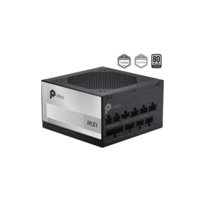 Fuente MSI PRO A1000PL PCIE5 1000W 80 Plus Platinium Cable USA