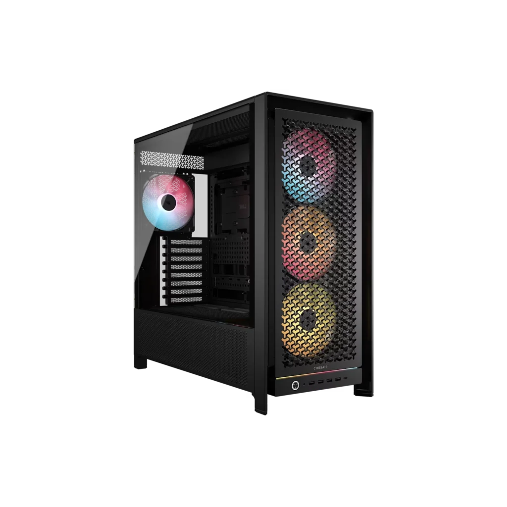 Gabinete CORSAIR FRAME 5000D RS ARGB Mid Tower Aire Elevado negro