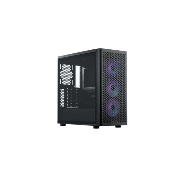 Gabinete Cooler Master Elite 502 Mid Tower 3 Fans ARGB Tempered Glass Black s/Fuente