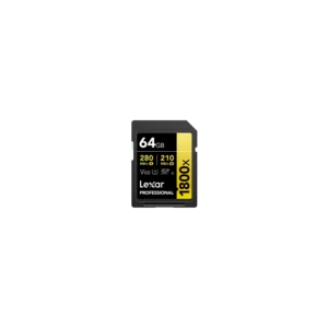 Tarjeta SDXC Lexar 1800X 64GB UHS-II C10