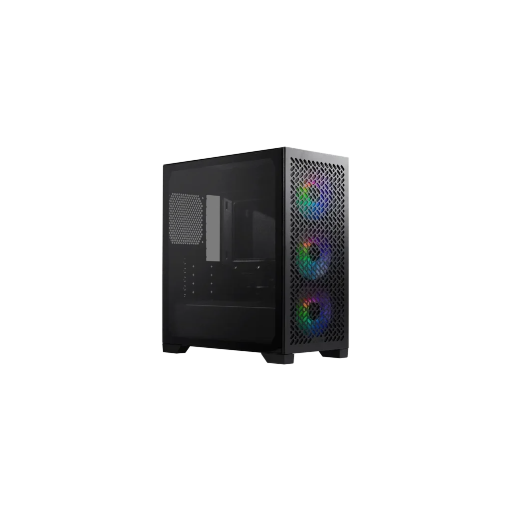 Gabinete Cooler Master Elite 302 Mini Tower 3 Fans ARGB Tempered Glass Black s/Fuente