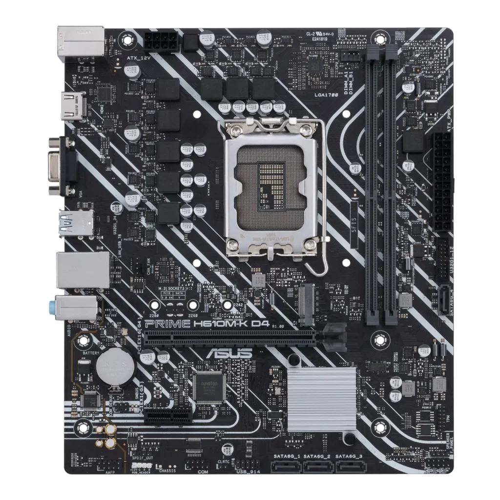 Motherboard ASUS PRIME H610M-K D4 CSM LGA 1700 DDR4