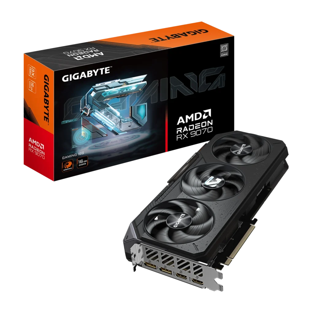 Placa de Video GIGABYTE AMD Radeon RX 9070 GAMING 16G