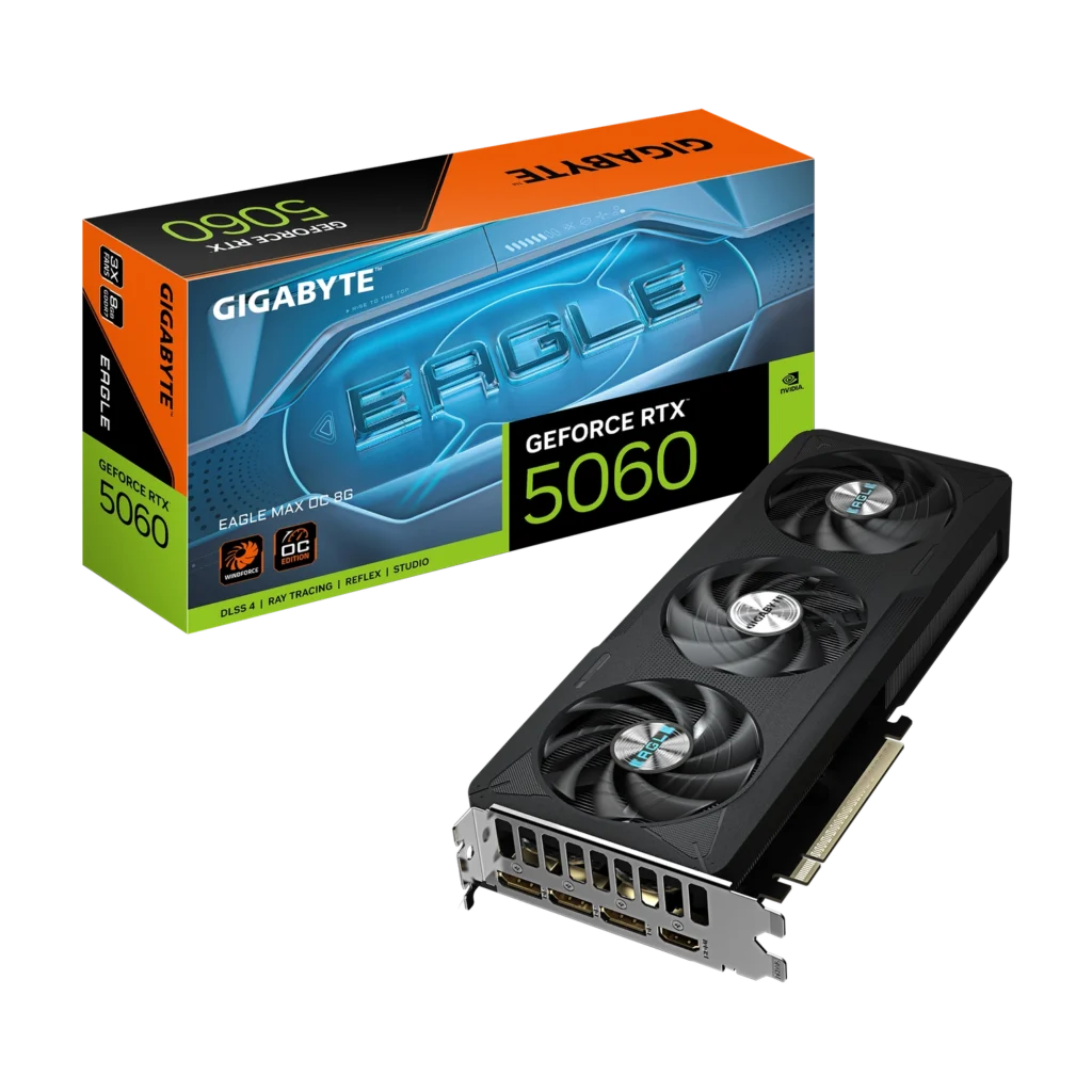 Placa de Video GIGABYTE NVIDIA GeForce RTX 5060 EAGLE MAX OC 8G