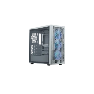 Gabinete Cooler Master Elite 502 Mid Tower 3 Fans ARGB Tempered Glass White s/Fuente