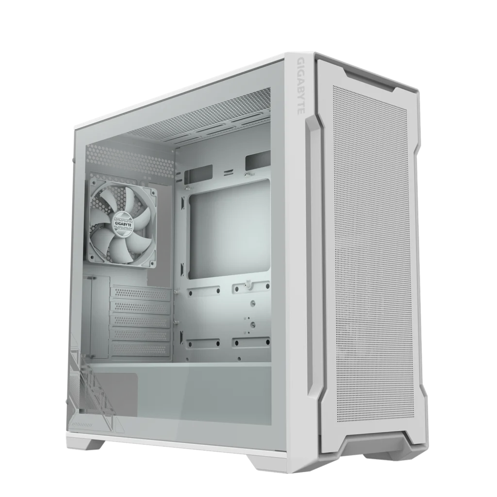 Gabinete GIGABYTE C102 GLASS ICE BLANCO Mid Tower S/Fuente