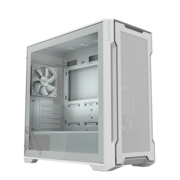 Gabinete GIGABYTE C102 GLASS ICE BLANCO Mid Tower S/Fuente