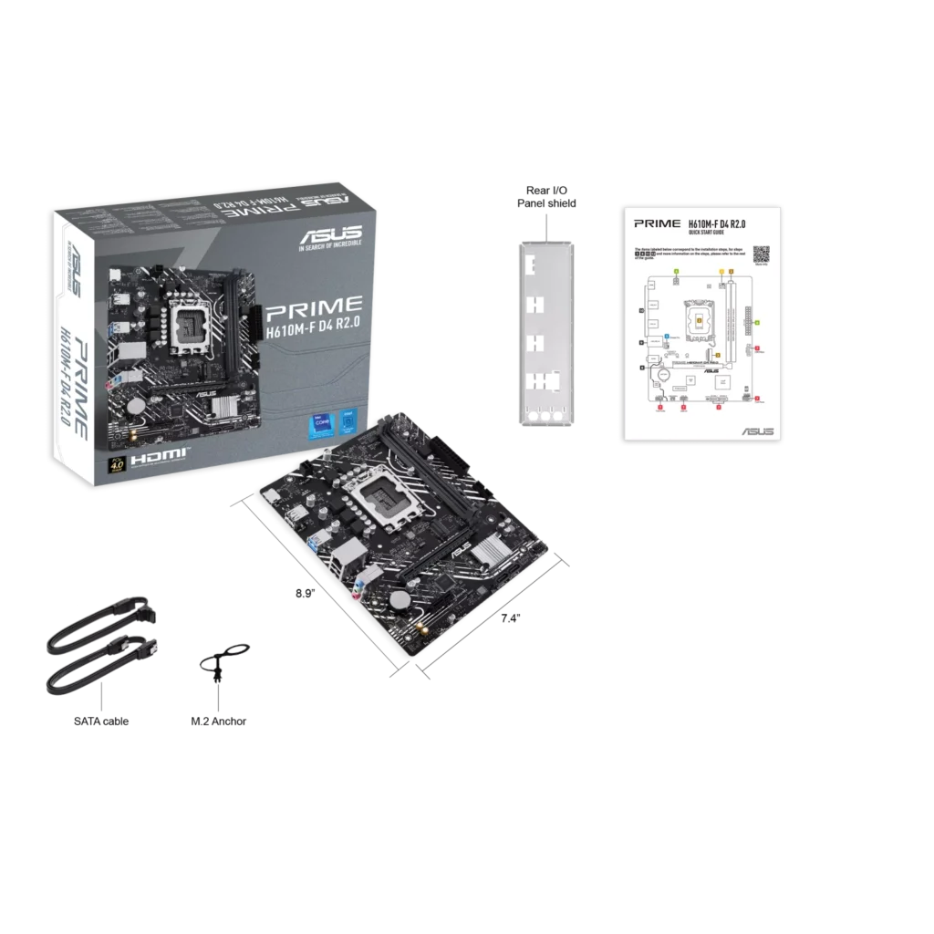 Motherboard ASUS PRIME H610M-F D4 R2.0 LGA 1700 DDR4