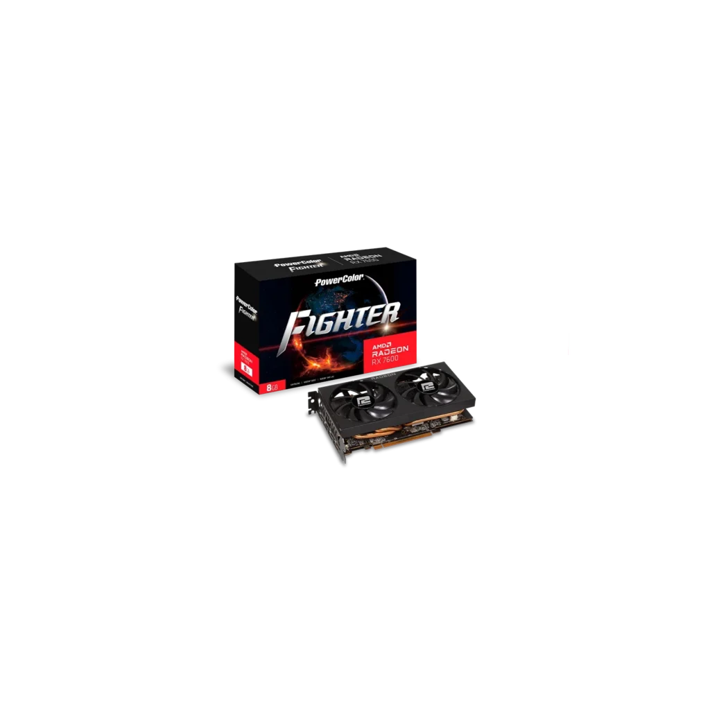 Placa de Video PowerColor Fighter AMD Radeo RX 7600 8GB GDDR6