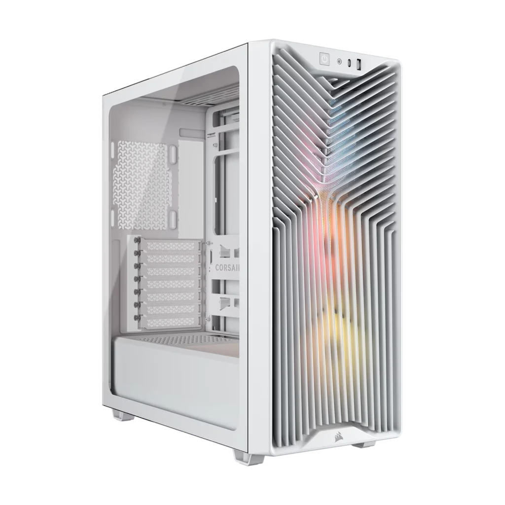 Gabinete CORSAIR 3200D RS ARGB Mid-Tower Performance Case Blanco