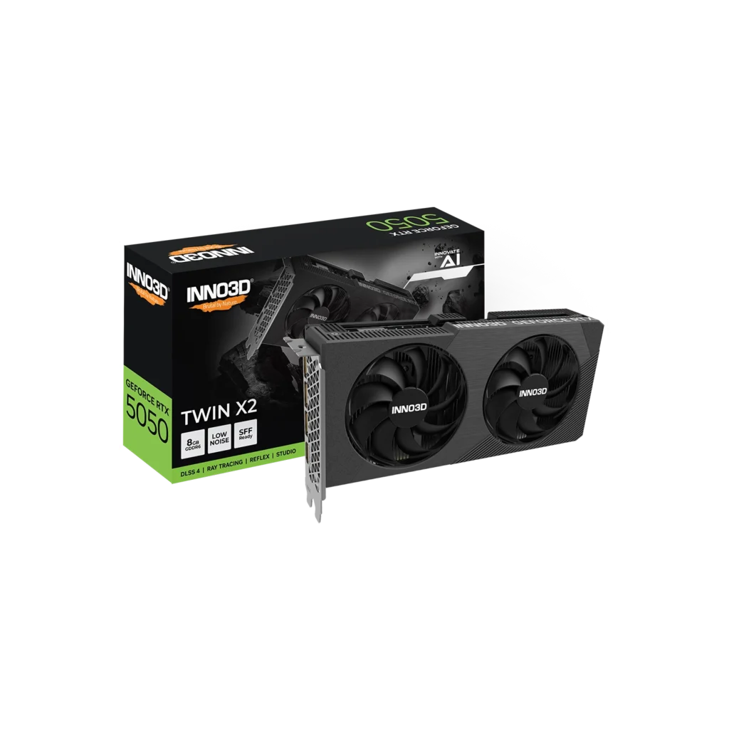 Placa de Video INNO3D NVIDIA Geforce RTX 5050 8GB GDDR6 TWIN X2