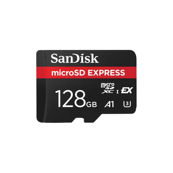 Tarjeta de Memoria SanDisk microSDXC Express 128GB PCIe Gen3 NVMe 880MB/s