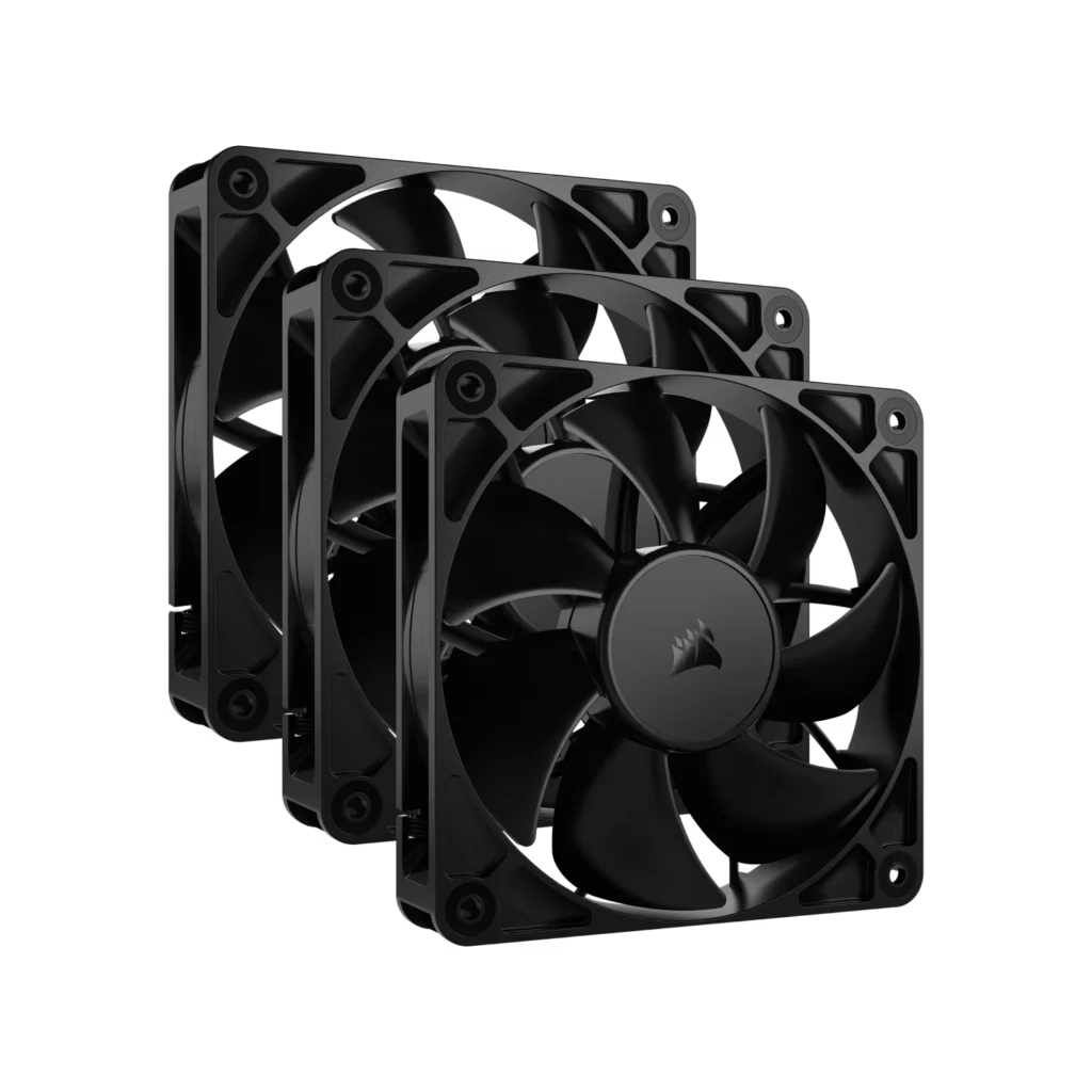 Kit de ventiladores CORSAIR PWM de 120 mm RS120 x3 negro