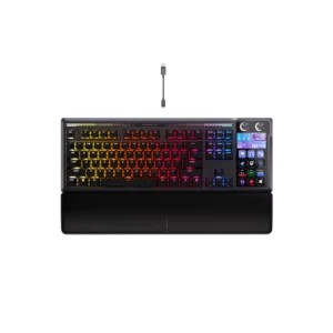 Teclado gamer CORSAIR GALLEON 100 SD RGB Mecánico Backlit RGB LED MLX Pulse Negro