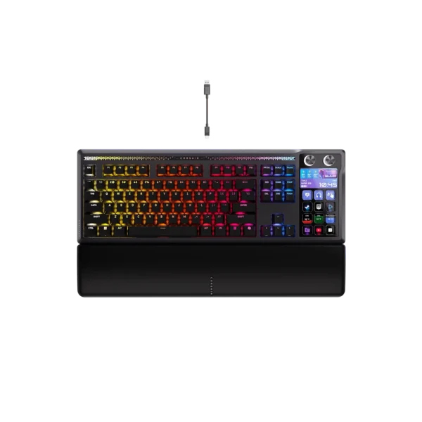 Teclado gamer CORSAIR GALLEON 100 SD RGB Mecánico Backlit RGB LED MLX Pulse Negro