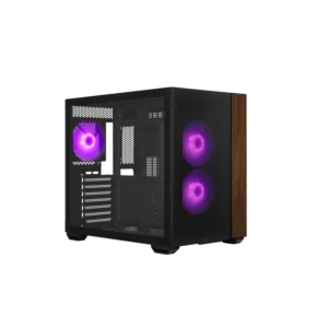 Gabinete Cooler Master Elite 660 Mid Tower 3 Fans ARGB Tempered Glass Black s/Fuente