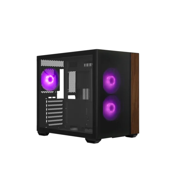 Gabinete Cooler Master Elite 660 Mid Tower 3 Fans ARGB Tempered Glass Black s/Fuente