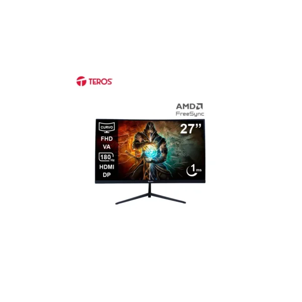 Monitor Teros TE-2787G Gaming 27" Curvo VA FHD (1920X1080) 180Hz 1ms Ficha USA