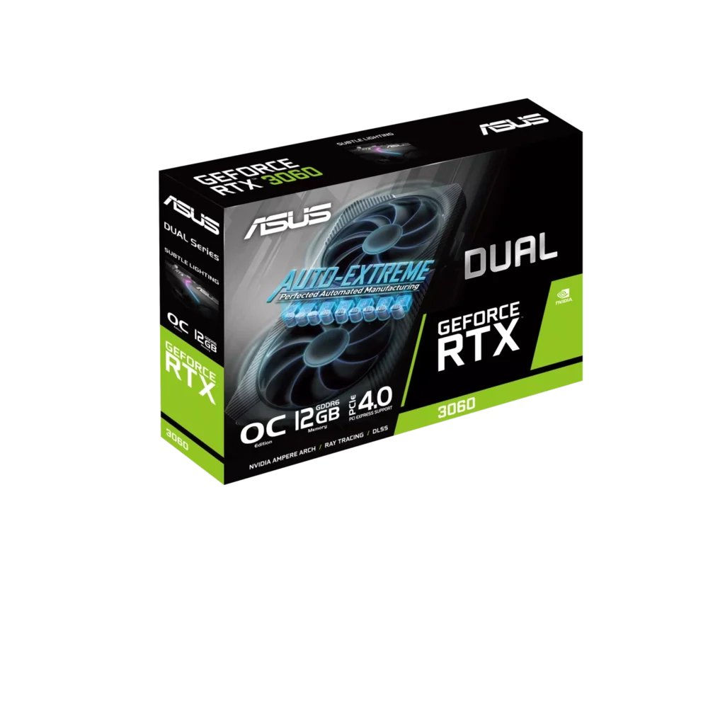 Placa GeForce DUAL RTX 3060 O12G V2 LHR