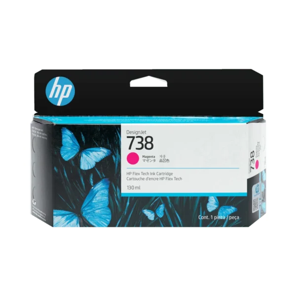 Cartucho de Tinta Plotter HP 738 Magenta