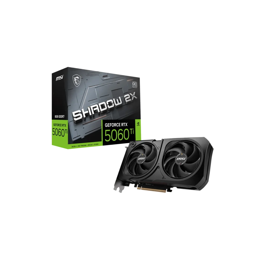 Placa de Video MSI NVIDIA Geforce RTX 5060 Ti 16G SHADOW 2X OC PLUS