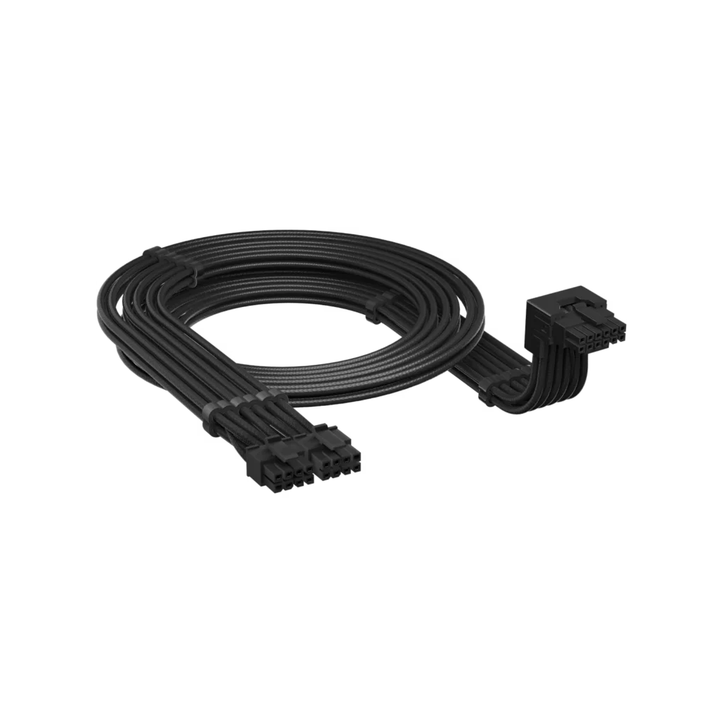 Cable estilo A de 12 V y 2 x 6 de 90° para fuente de alimentación tipo 5 de CORSAIR