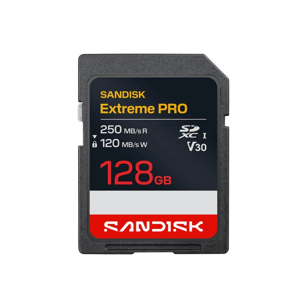 Tarjeta de Memoria SanDisk Extreme PRO SDXC 128GB UHS-I U3 V30 4K UHD 250MB/s