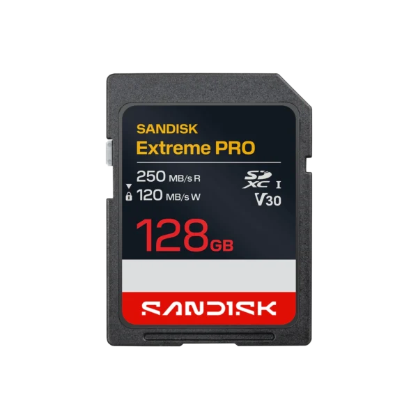 Tarjeta de Memoria SanDisk Extreme PRO SDXC 128GB UHS-I U3 V30 4K UHD 250MB/s