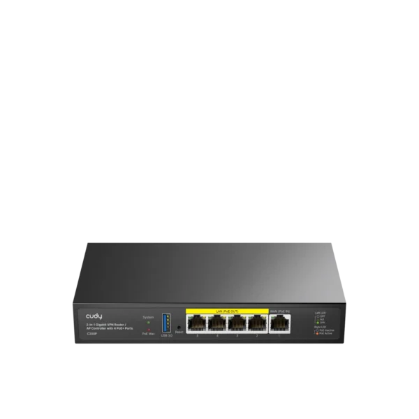 Router Cudy C200P Gigabit VPN AP 4 puertos PoE